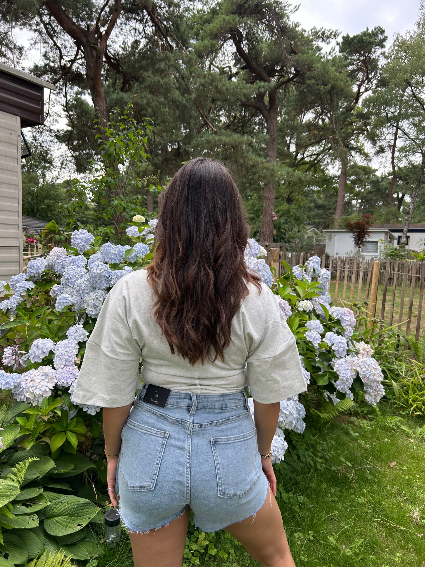 Daisy denim skort