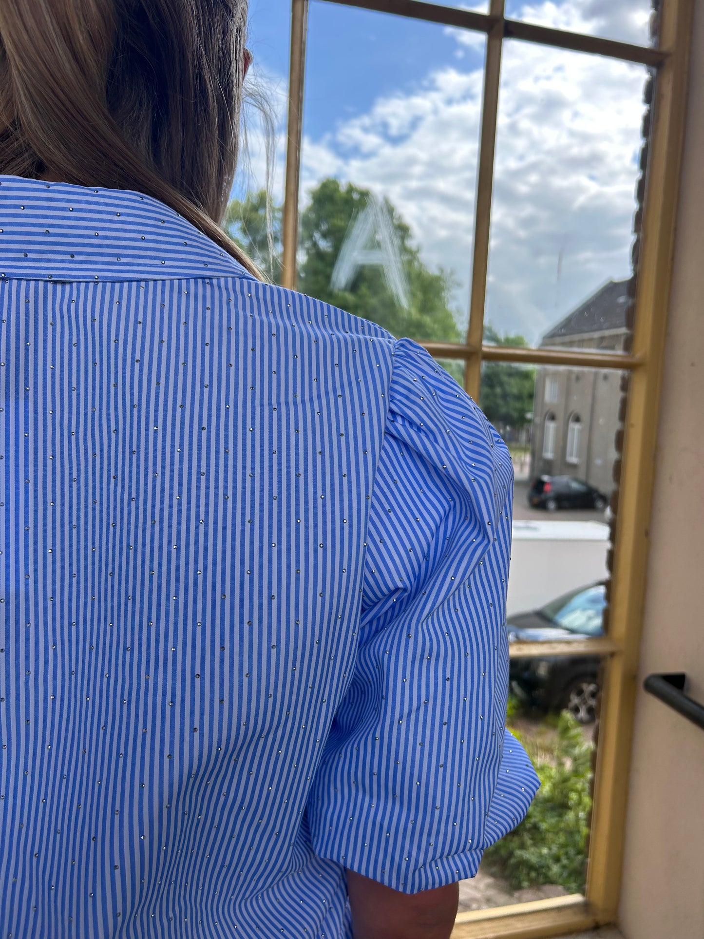 Sparkle stripes blouse