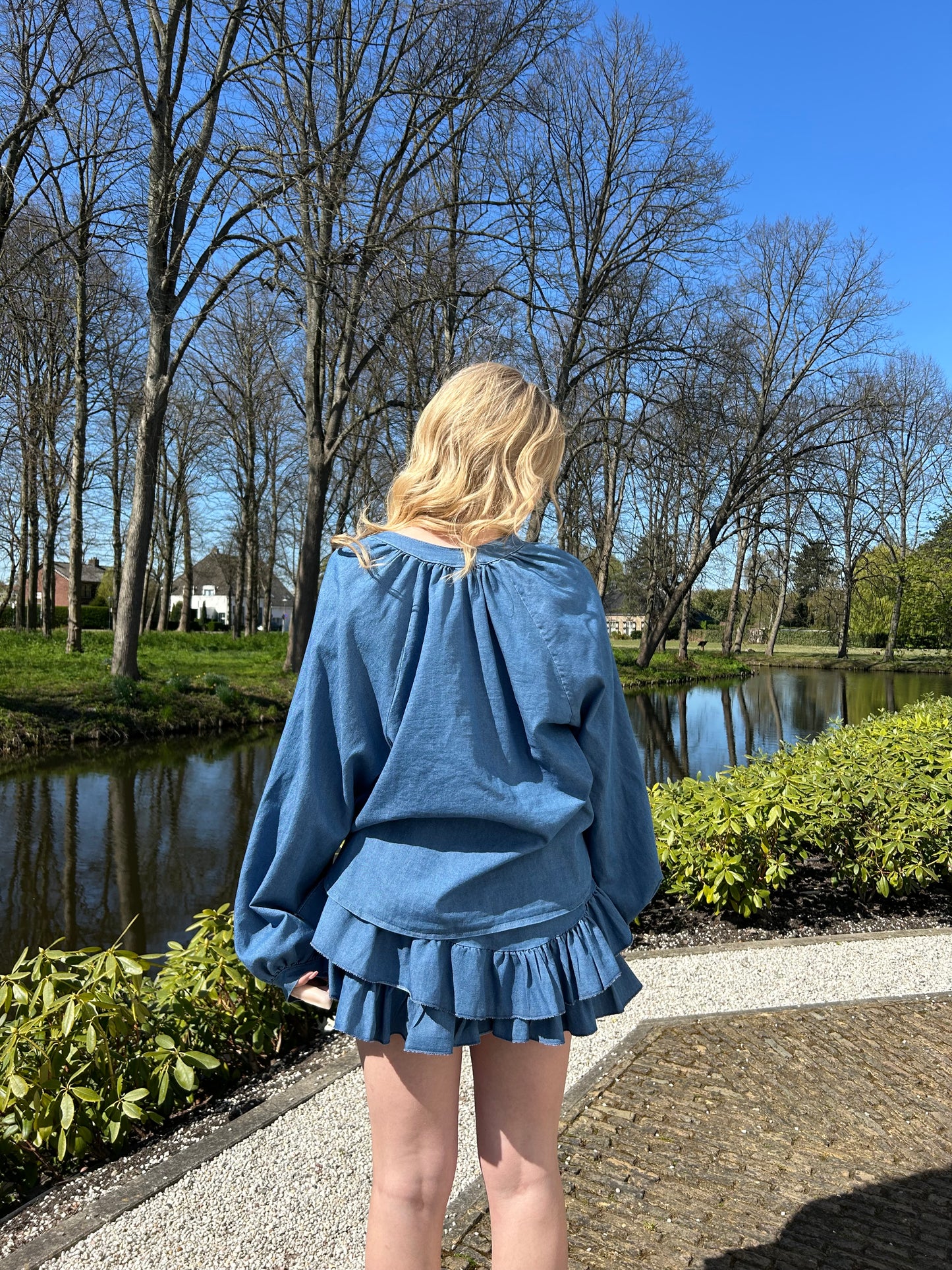 Fiona blue two piece set