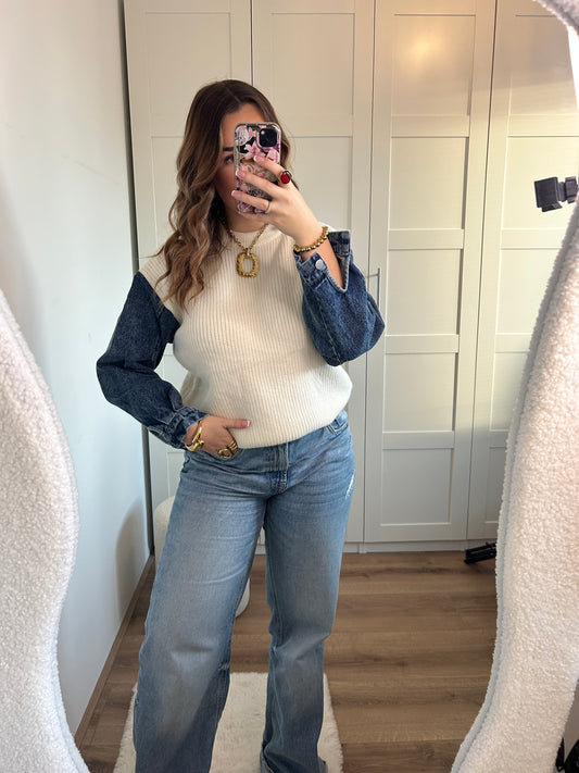 Lola denim sweater