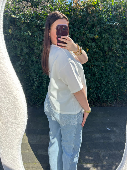 Lace top white