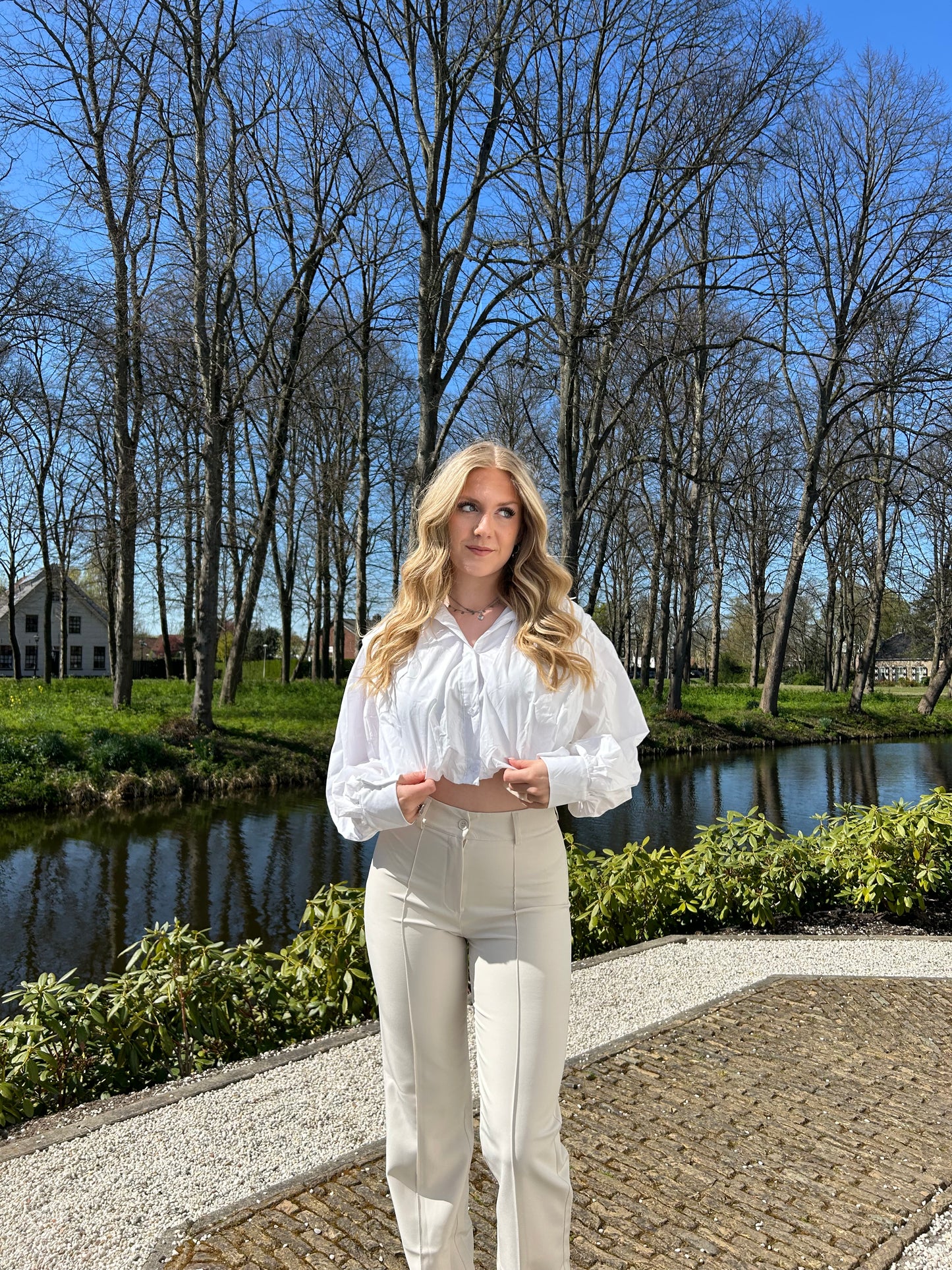 Cotton cloud blouse