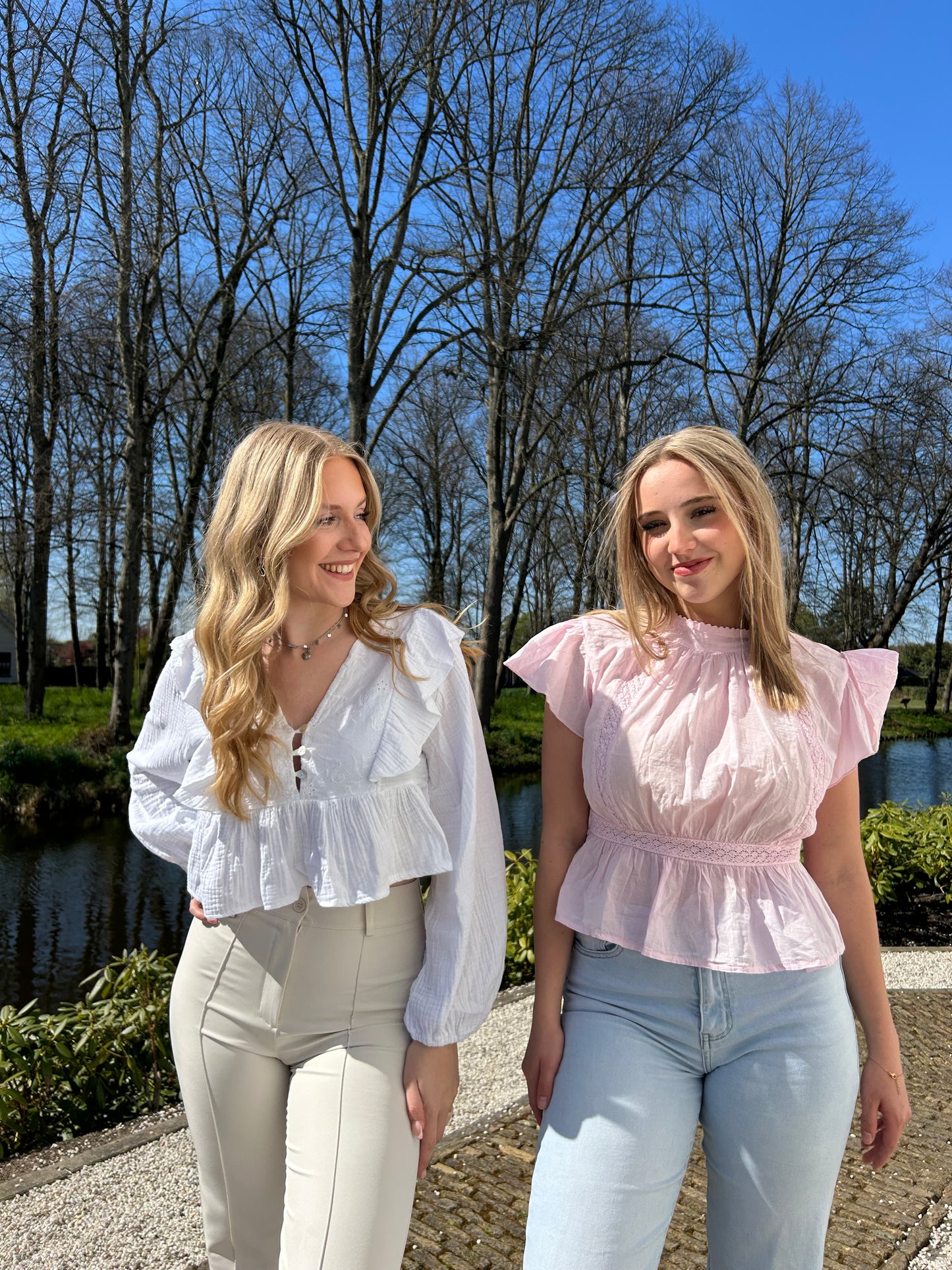 Ruffle romance blouse