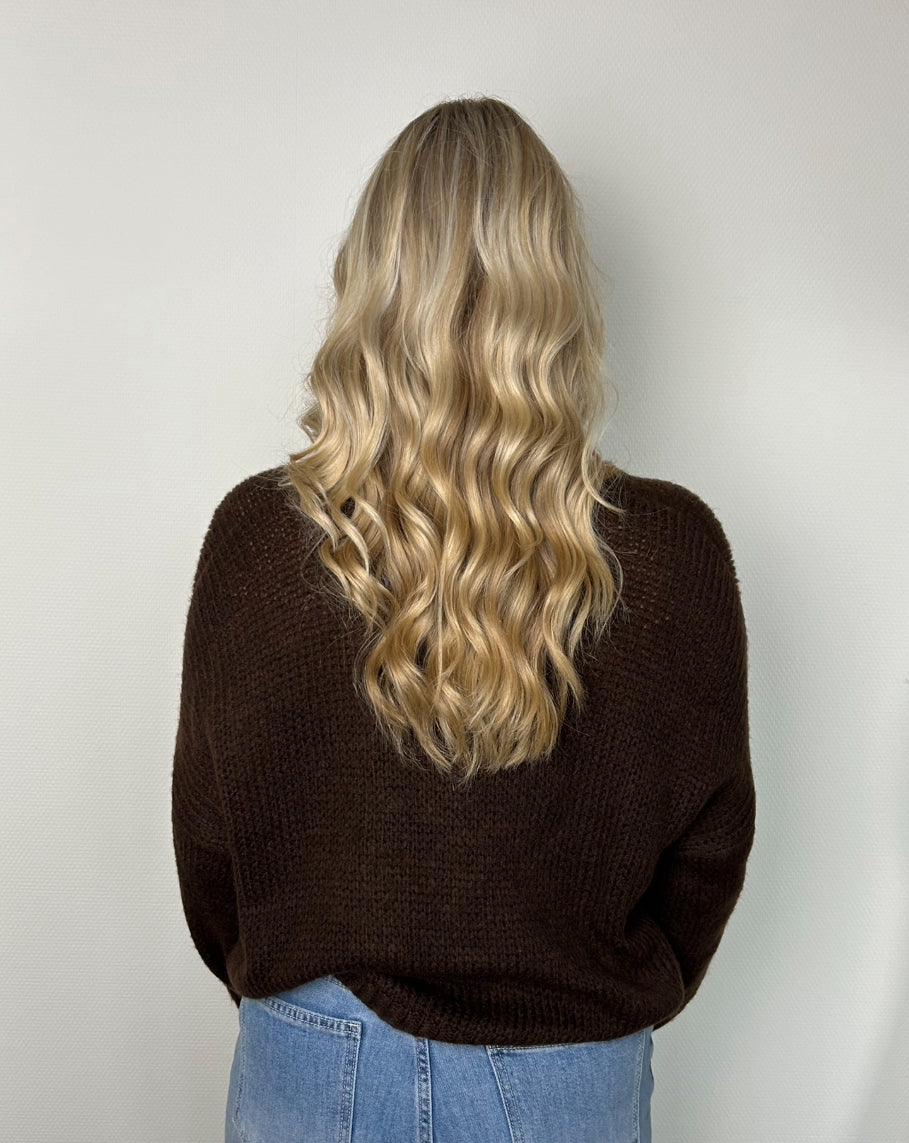 Belle knit brown
