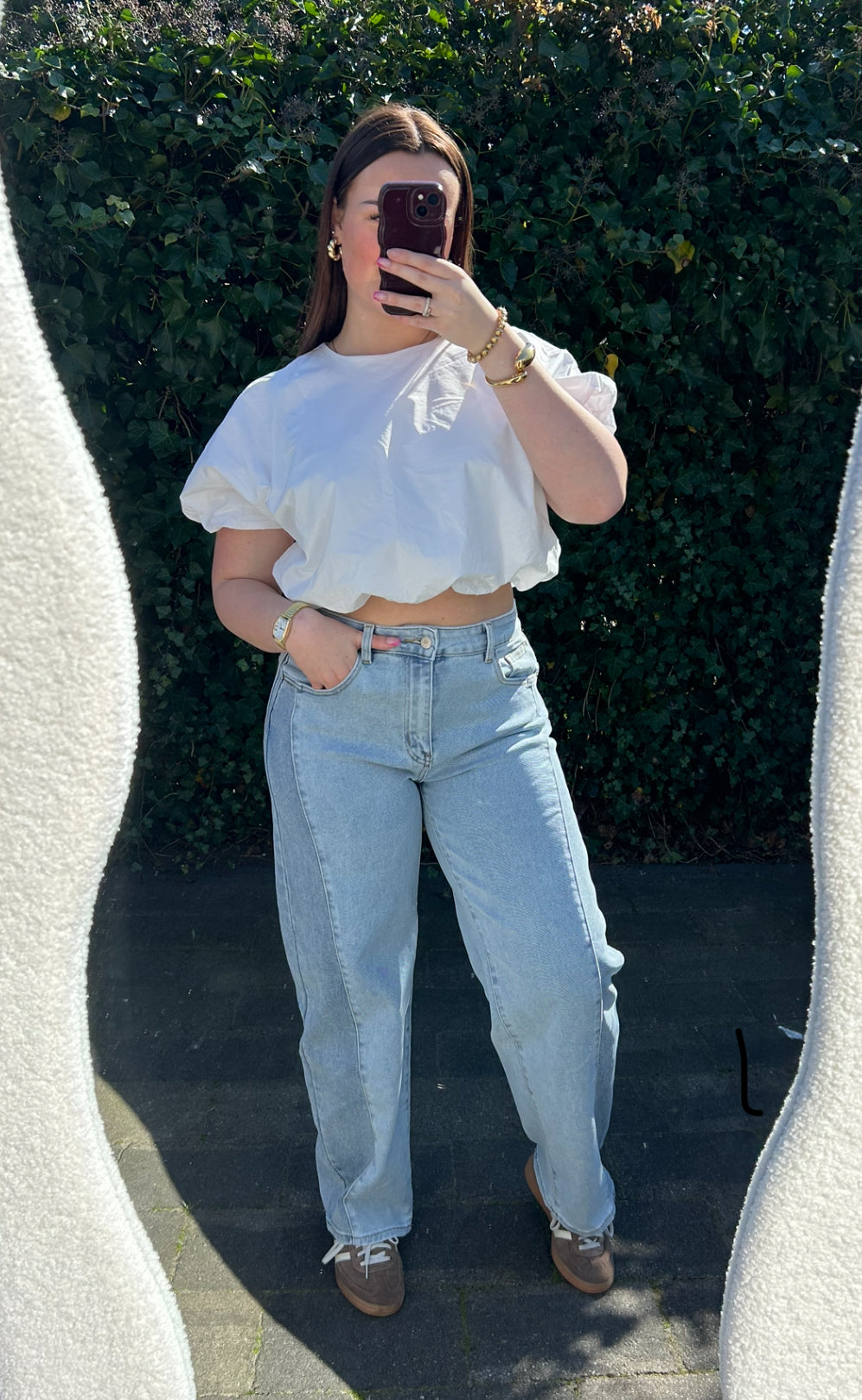 Split jeans - balloon fit
