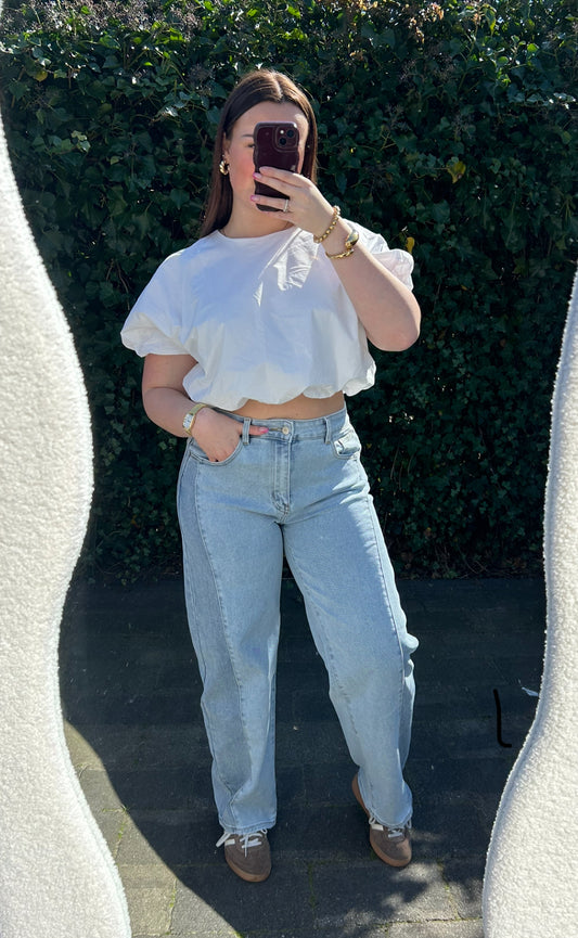 Split jeans - balloon fit