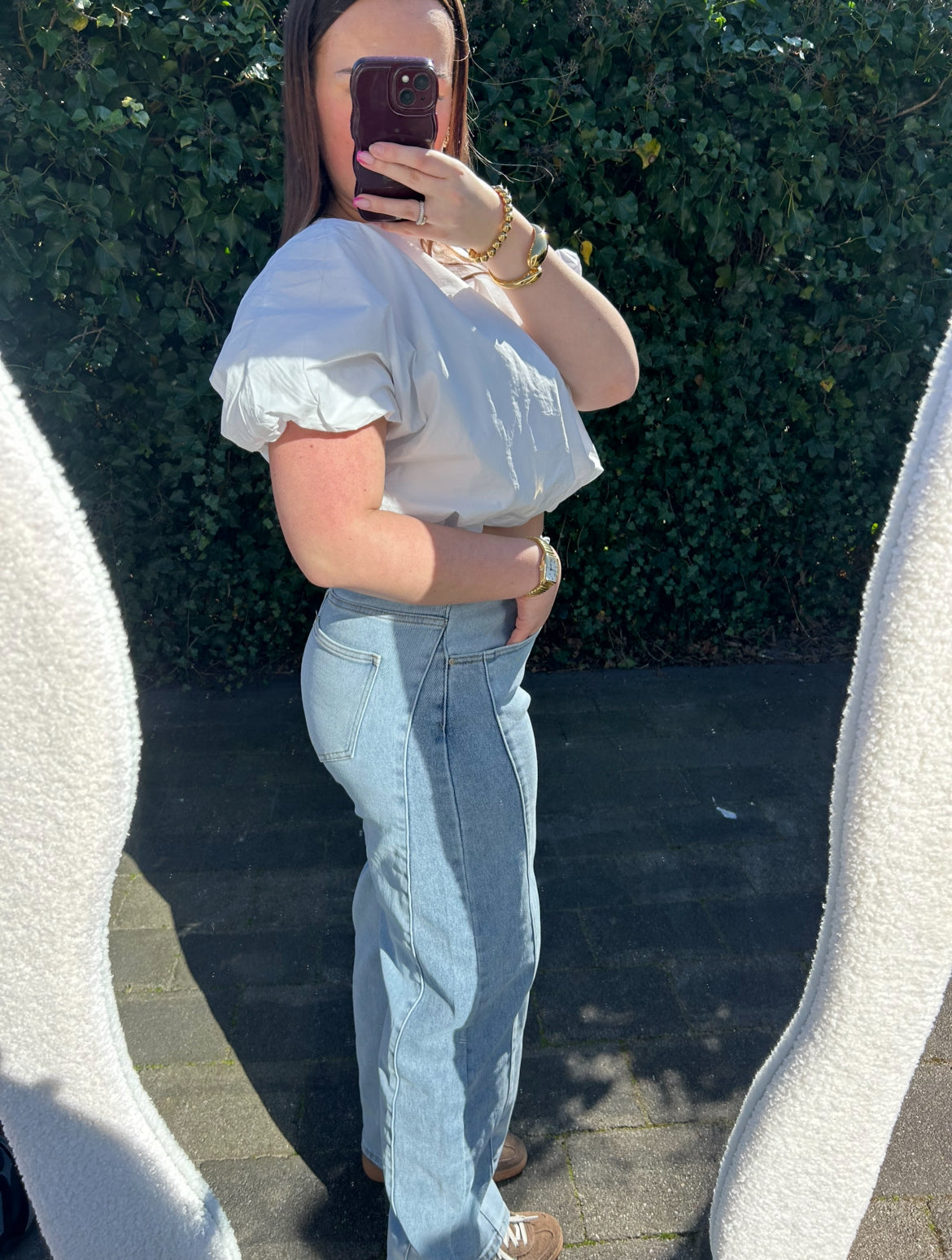Split jeans - balloon fit