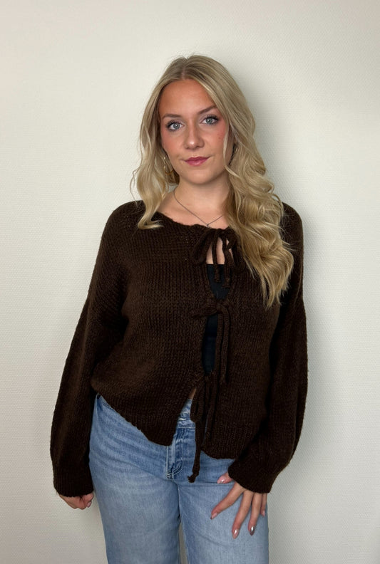 Belle knit brown