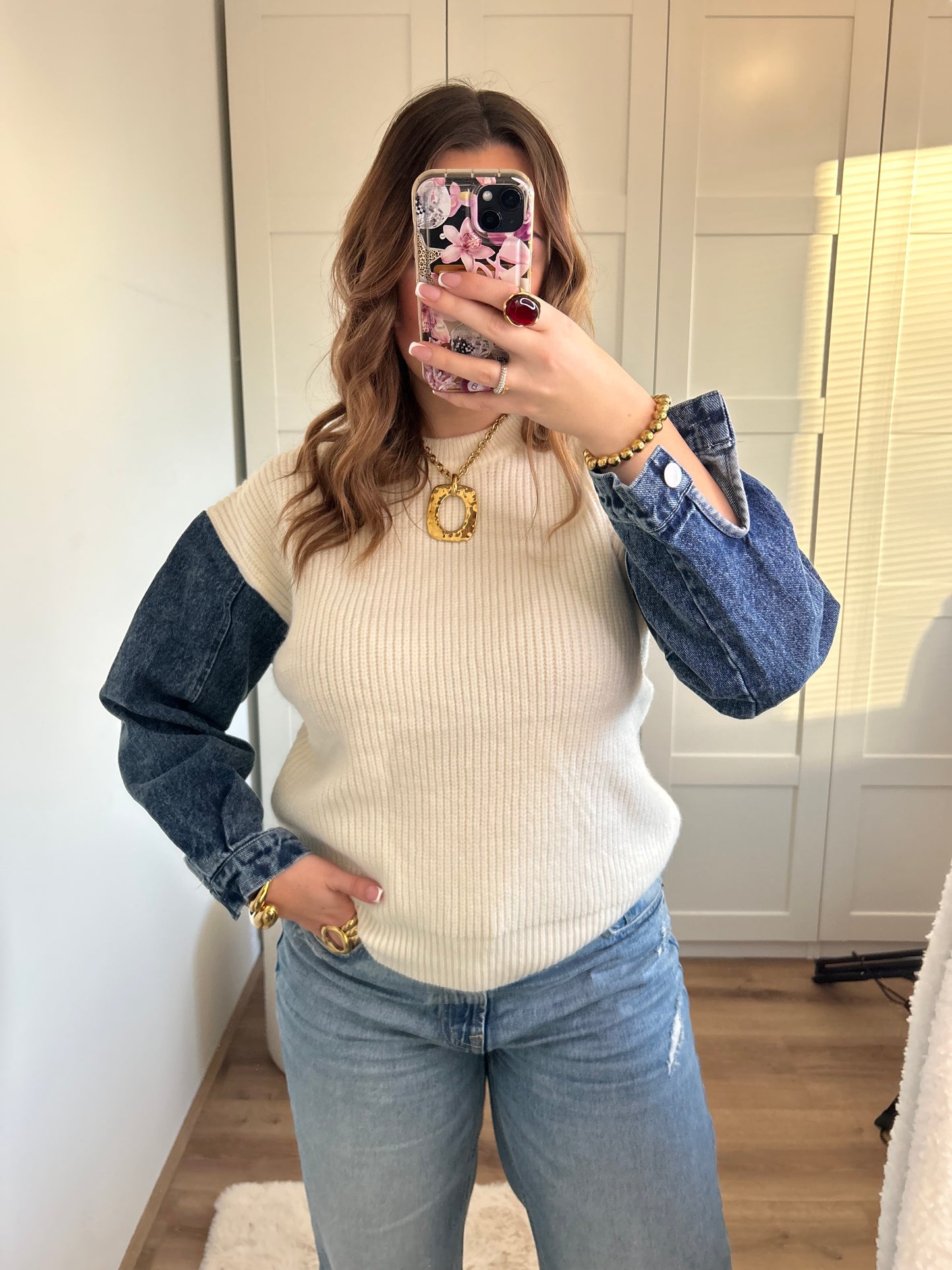 Lola denim sweater