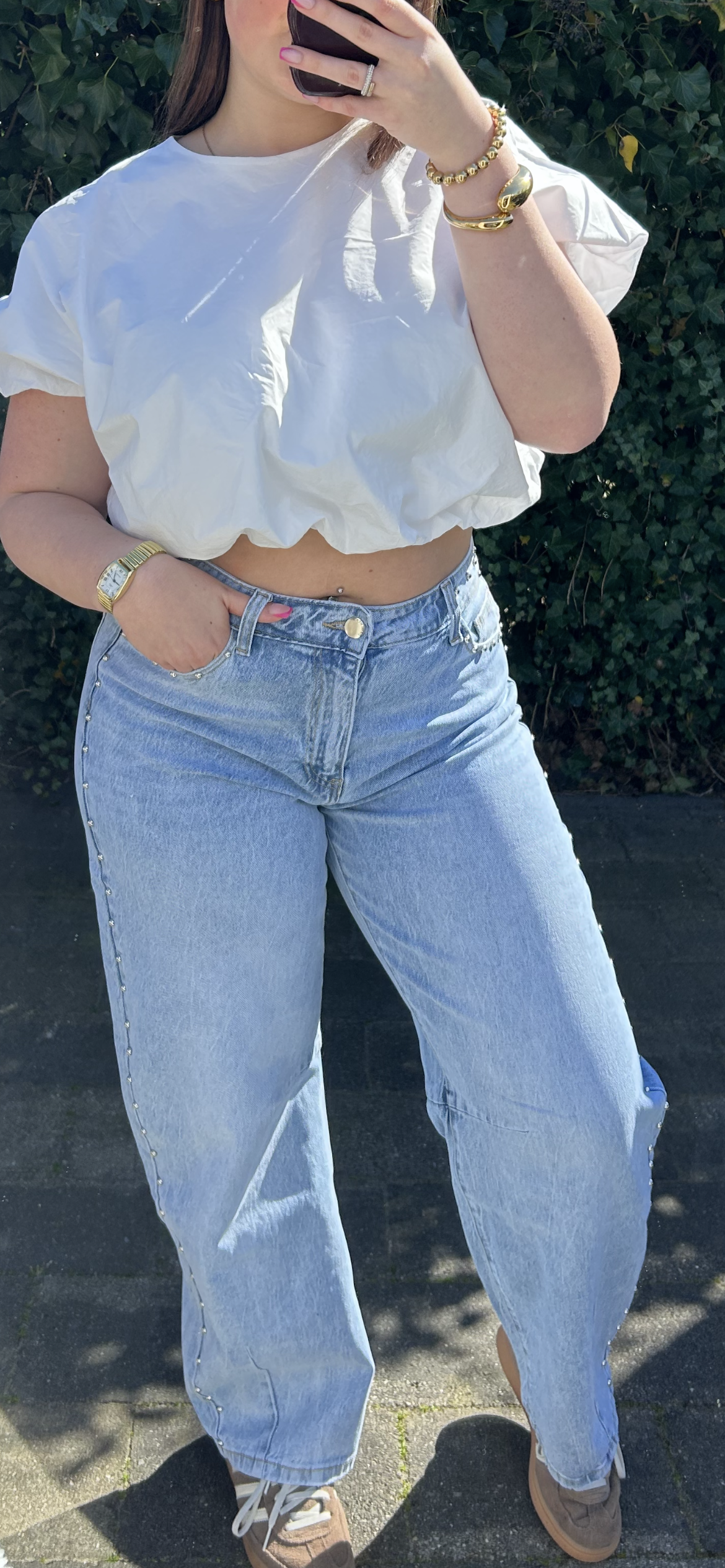 Stud jeans - balloon fit