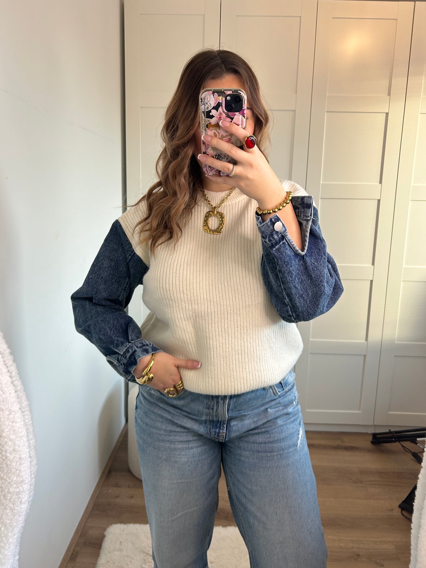 Lola denim sweater