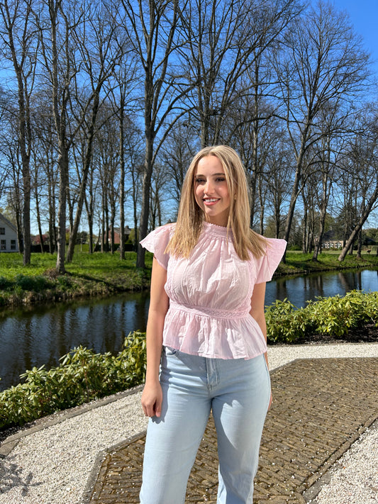 Blush bloom top
