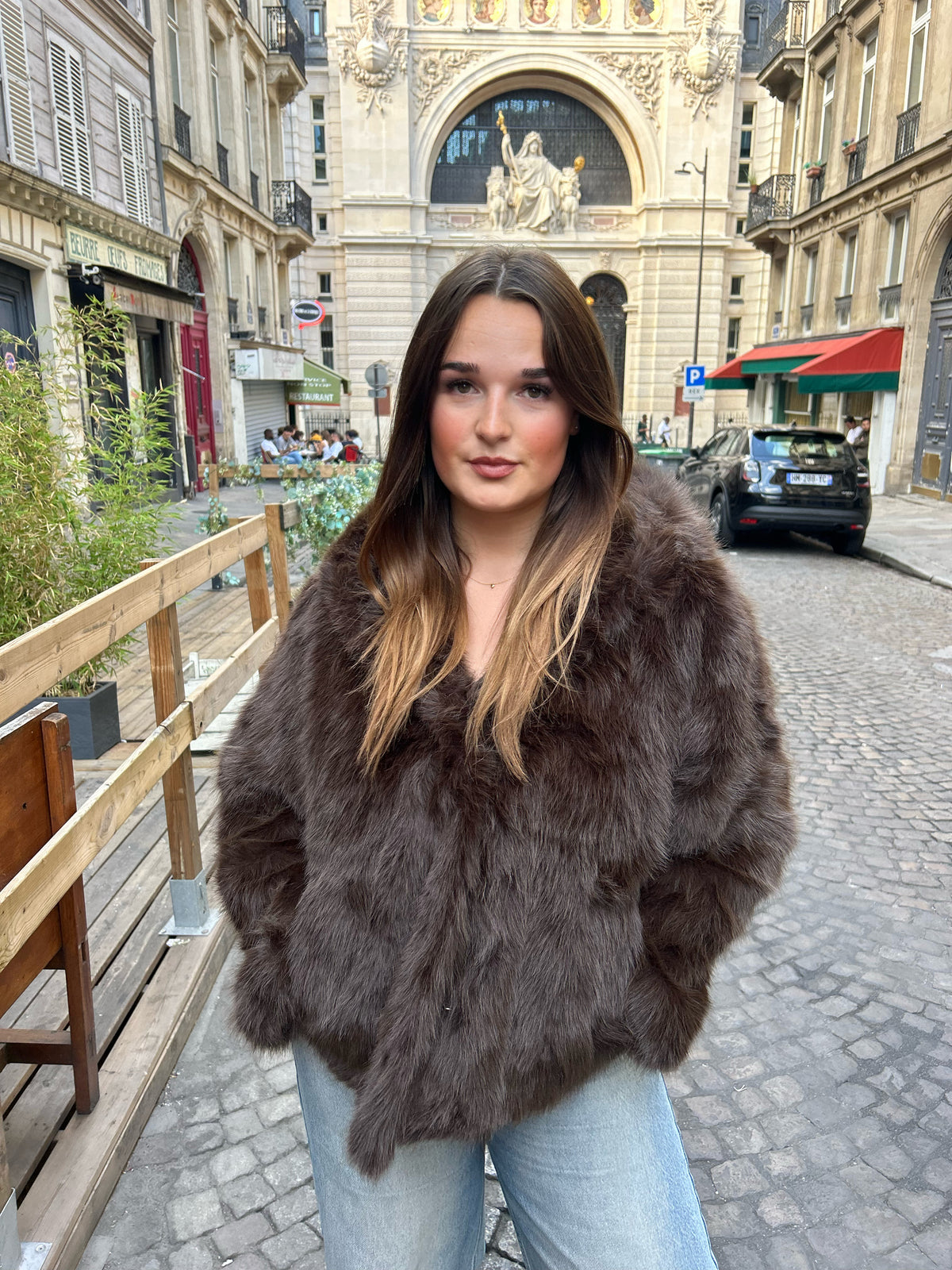 Fluffy Brownie Coat